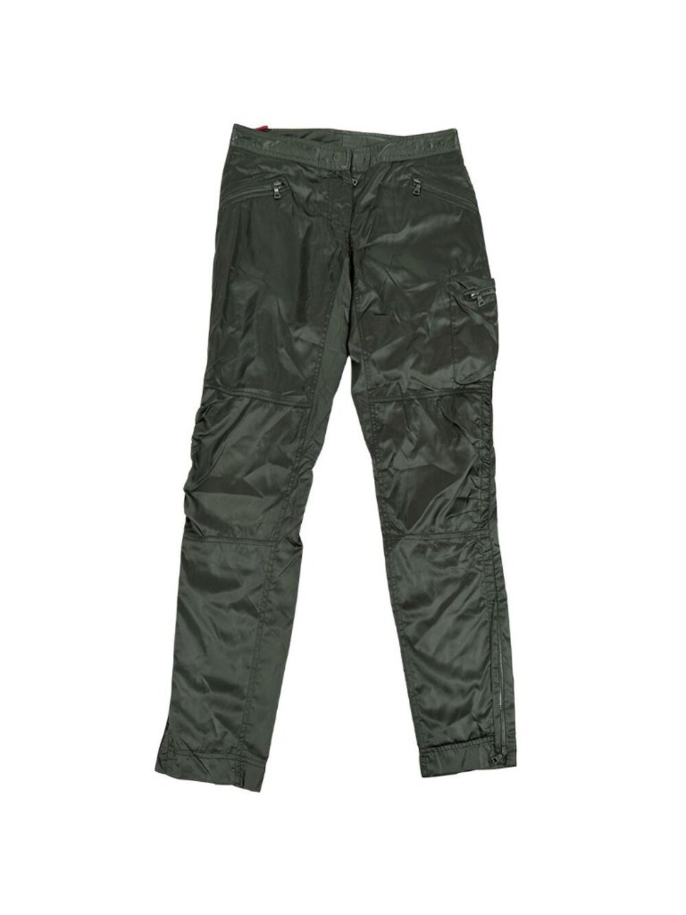 Prada Pants Sports Cargo Nylon Khaki Green Simple 42